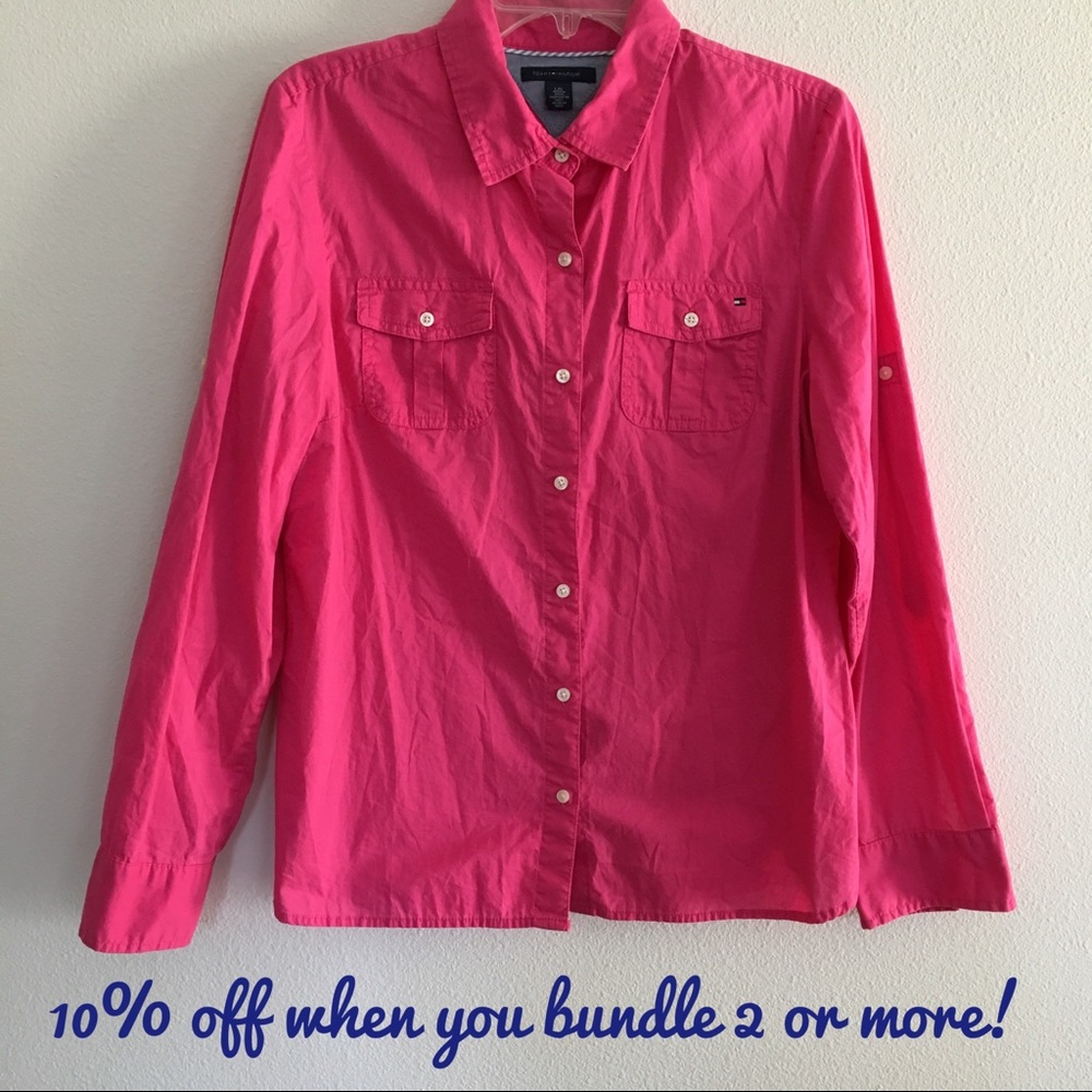 Tommy Hilfiger Women’s  Pink Long Sleeve Top